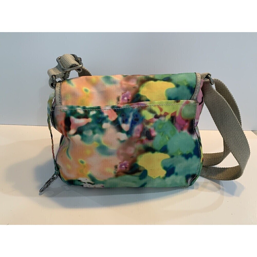 Kipling Womens Shoulder Handbag Floral Nylon Vibrant Colors Purse Spring - Picture 2 of 15